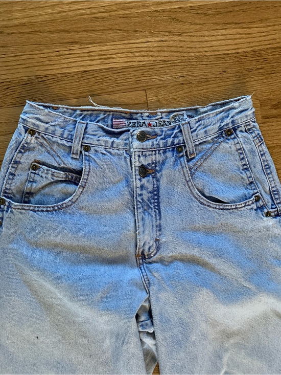 Zena Denim - Vtg 90s Zena High Waisted Thrashed Mom Jeans Made in USA Sz 10 Fits 27 28